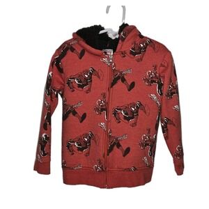 Marvel Spider-Man EUC Zip Hoodie‎ Kids 5T Fleece Lined Superhero 🕷️